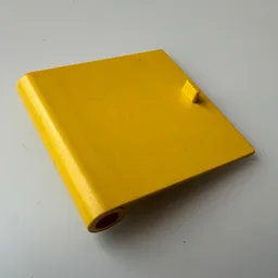 Door 1 x 5 x 4 Left with Thin Handle / Blue