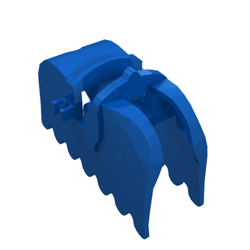 Lego Animal / Creature Accessory, Horse Barding [Plain] / Blue