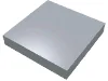 Tile 2 x 2 with Groove / Metallic Silver