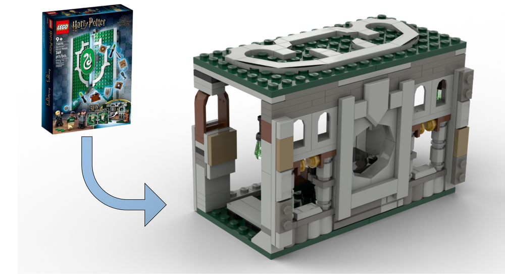 Lego 76410 Alternative "Slytherin's bedroom"