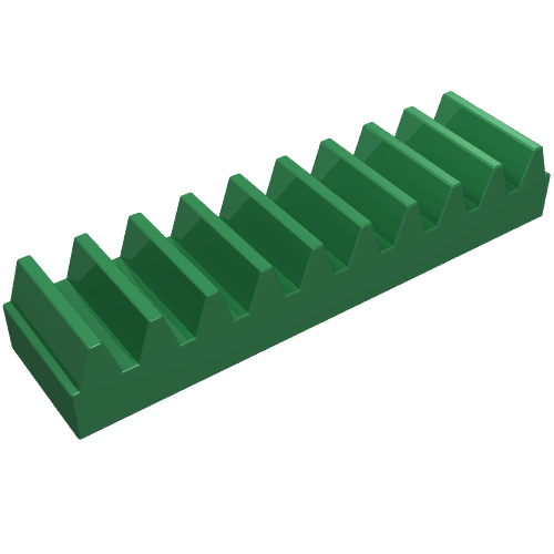 Lego Technic Gear Rack 1 x 4 / Green