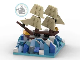 Lost at Sea | Micro Pirates Diorama