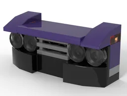 60408 purple muscle car front bumper 1