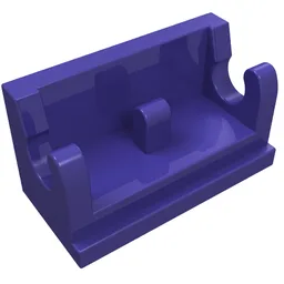 Hinge Brick 1 x 2 Base / Dark Purple