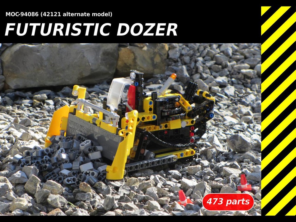 Lego 42121 alternate - Futuristic Dozer