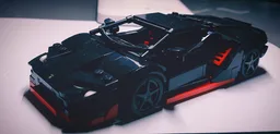 Lamborghini Centenario - Black Red - 8stud wide