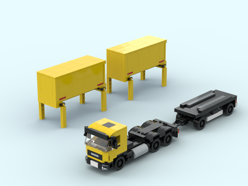 Lego Post DHL LKW MAN Post Service Truck