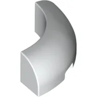Brick Round Corner 3 x 3 x 1 No Studs / White