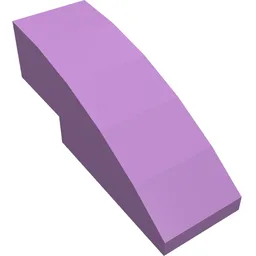 Brick Curved 3 x 1 No Studs / Medium Lavender