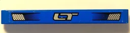 Technic, Liftarm Thick 1 x 9 with Silver 'LT' and 2 Small Vents Pattern (Sticker) - Set 8273