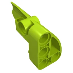 Technic Panel Fairing # 3 Small Smooth Long, Side A / Lime