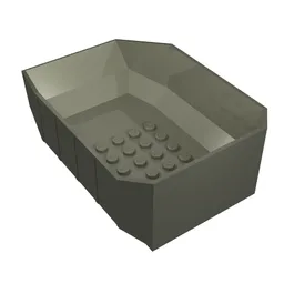 Tipper Bed 12 x 8 x 3 1/3 / Dark Gray