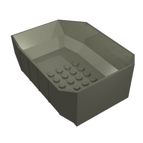 Lego Tipper Bed 12 x 8 x 3 1/3 / Dark Gray