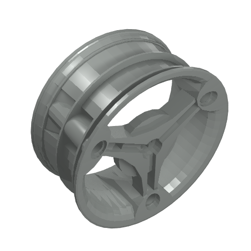 Lego Wheel 70 x 28 mm Futuristic / Light Gray