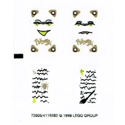 Sticker Sheet for Sets 5804-1, 5962-1 / [No Color/Any Color]