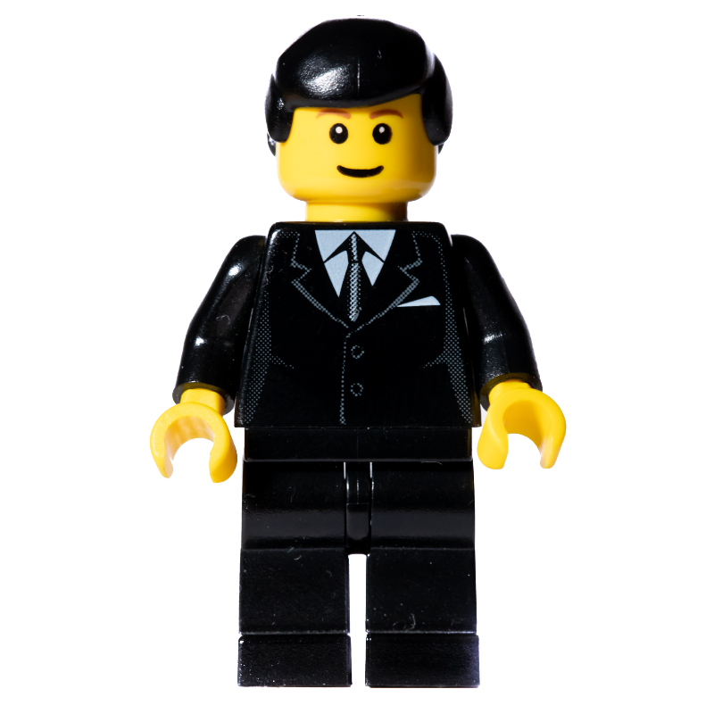Lego Black Tuxedo, Black Hair