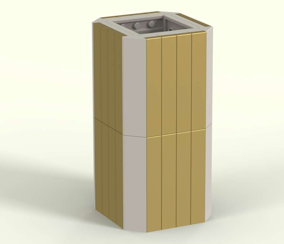 Lego Brick Vase Octagon Aurum
