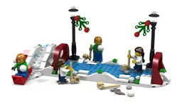 Larger Winter Skating Scene