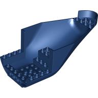 Lego Aircraft Fuselage Curved Aft Section 8 x 16 x 6 Bottom / Dark Blue