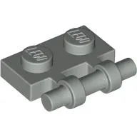 Plate Special 1 x 2 Side Handle [Free Ends] / Light Gray