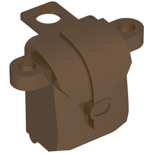 Lego Minifig Neckwear Backpack [Opening] / Brown