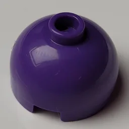 Brick Round 2 x 2 Dome Top, Vented Stud / Dark Purple