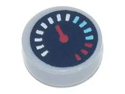Tile Round 1 x 1 with Gauge Print