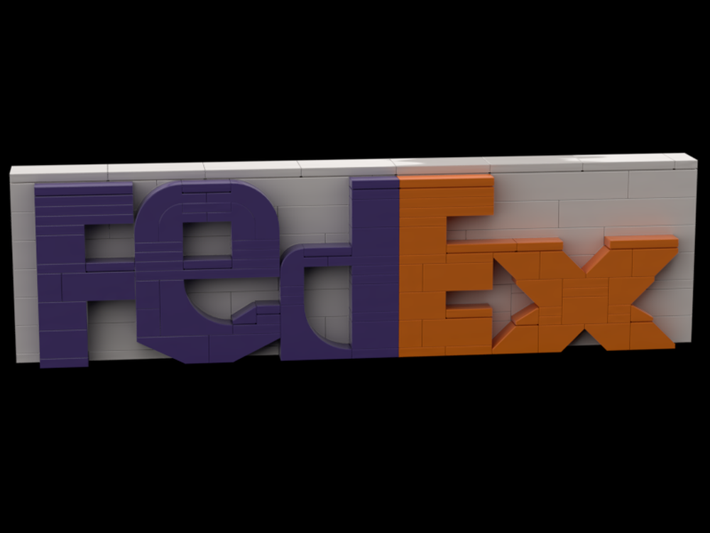 Lego FedEx logo