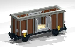 4-Wheel Open Wagon (SNOT, brown)