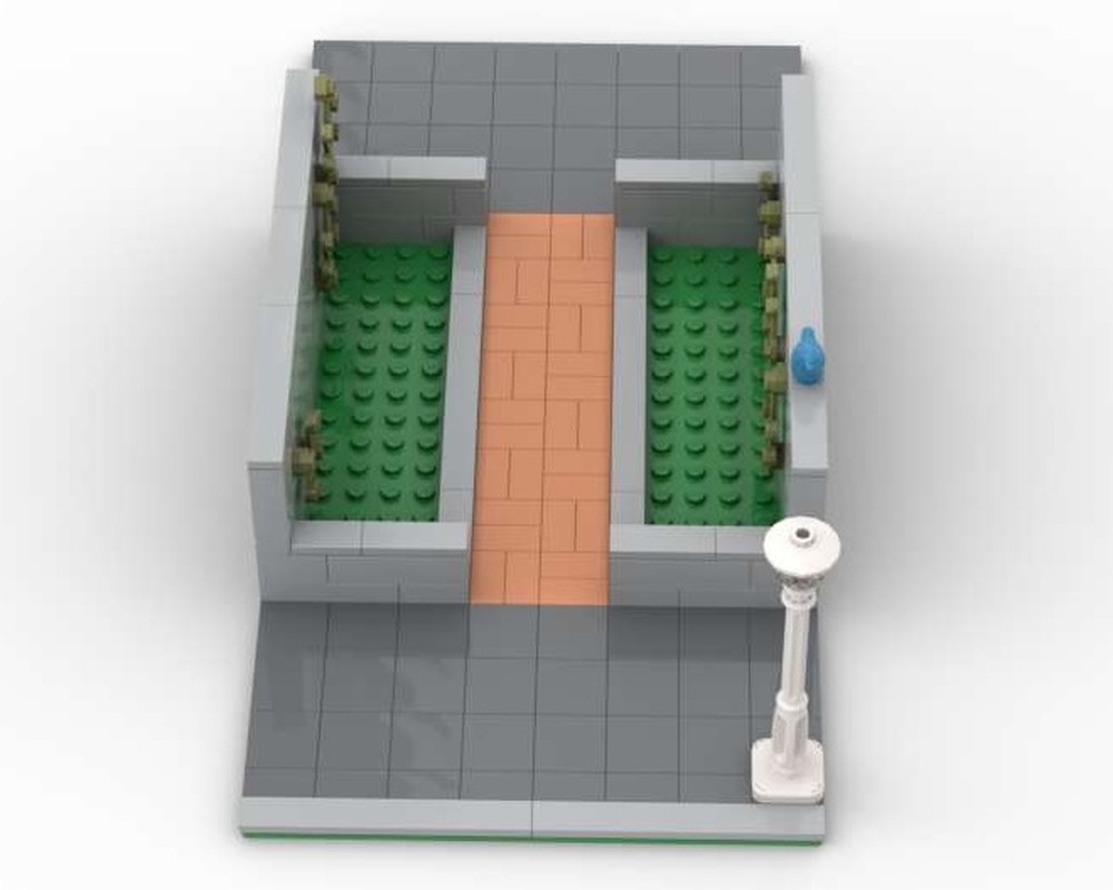 Lego Footpath with planters