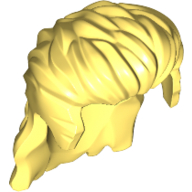 Lego Hair Long Mullet Style / Bright Light Yellow