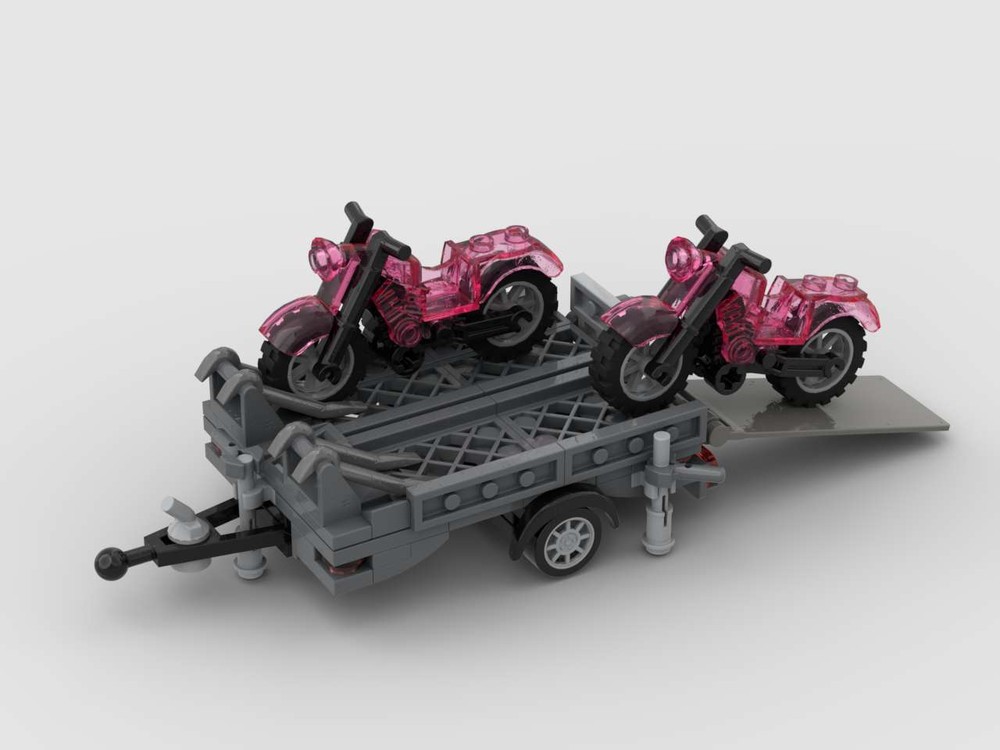 Lego Lightweight Motorcycle Trailer - Speed Champions Edition