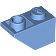 Brick Sloped Inverted 45° 2 x 1 / Medium Blue