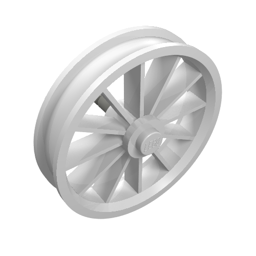 Lego Wheel Spoked Large / White