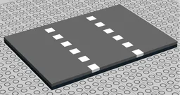 3 Lane Road Plate