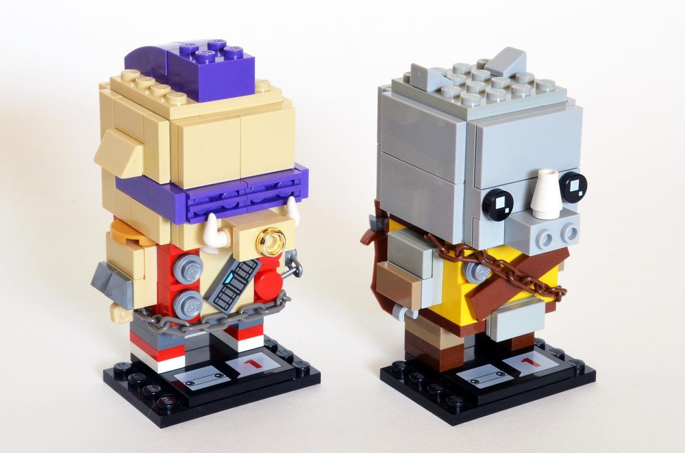Lego Bebop & Rocksteady Brickheadz