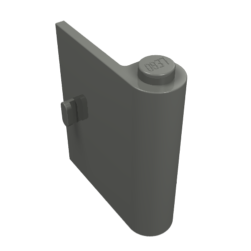 Lego Door 1 x 3 x 4 Right / Dark Bluish Gray