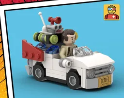 Tiny ECTO-1 - The Ghost Busters Vehicle