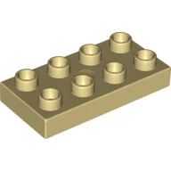 Duplo Plate 2 x 4 / Tan
