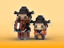 Arthur Morgan Brickheadz LEGO MOC - Red Dead Redemption II