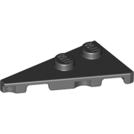 Lego Wedge Plate 2 x 4 27° Left / Black