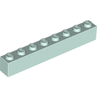 Lego Brick 1 x 8 / Light Aqua