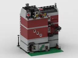 Dark Red Green Grocer