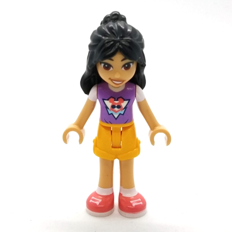 Lego Liann - Medium Lavender Top, Bright Ligt Orange Shorts
