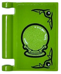 Minifigure, Utensil Book Cover with Black Crystal Ball Pattern (Sticker) - Set 75969