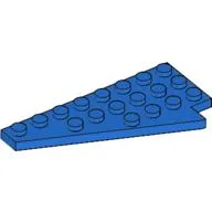 Wedge Plate 8 x 4 Wing Left / Blue