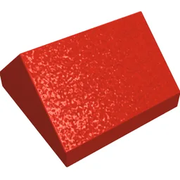 Brick Sloped 45° 2 x 2 Double / Red