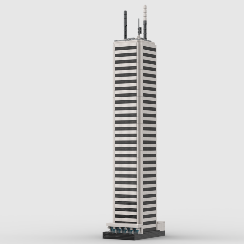 Lego First Canadian Place at 1/650th Scale