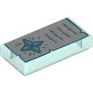Tile 1 x 2 with Document and Crystals Print