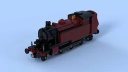Ivatt Class 2MT Steam Locomotive (8 wide)